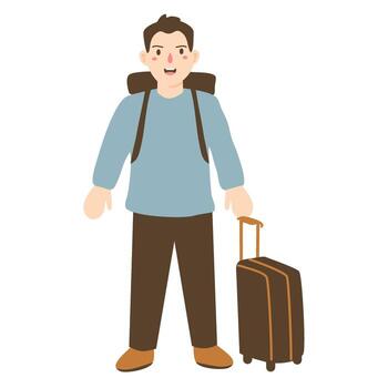 mano dibujado ilustración para mundo turismo día celebracion vector