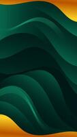 Abstract background dark green color with wavy lines and gradients is a versatile asset suitable for various design projects such as websites, presentations, print materials, social media posts vector