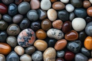 Smooth Stone Surface Texture Background. Generative AI photo