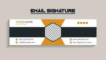 Corporate Modern Email Signature Design template. Email signature template design. business e signature vector design.