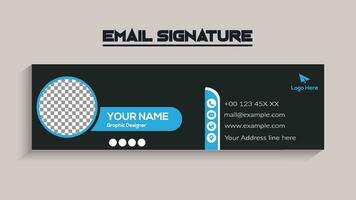 Corporate Modern Email Signature Design template. Email signature template design. business e signature vector design.