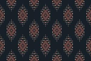 Ethnic traditional geometric pattern. Ethnic geometric diamond shape seamless pattern traditional style. Ethnic geometric pattern use for textile, wallpaper, cushion, quilt, upholstery, etc. vector