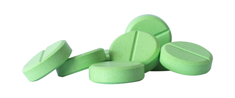 pile de vert pilules isolé png