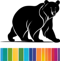 Mother bear, Decorative clip art. AI-Generated. png