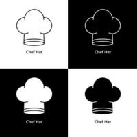 cocinero sombrero. Cocinando gorra icono logo ilustración vector