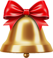 Christmas bell png with AI generated.