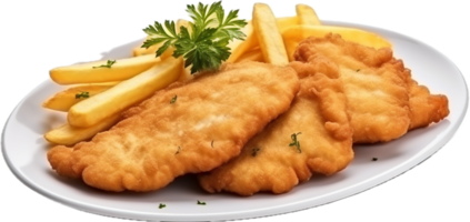 wiener schnitzel png med ai genererad.