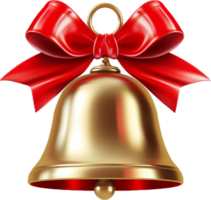 Christmas bell png with AI generated.