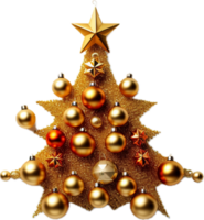 Natale albero png con ai generato.