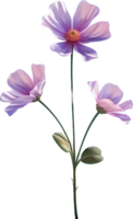 Blooming flower png with AI generated.