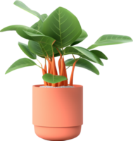 Potted plant png with AI generated.