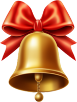 Christmas bell png with AI generated.