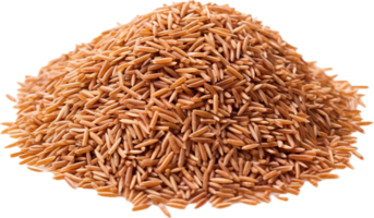 Brown rice png with AI generated.