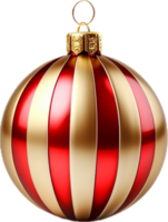 Christmas ball png with AI generated.