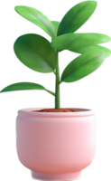 Potted plant png with AI generated.