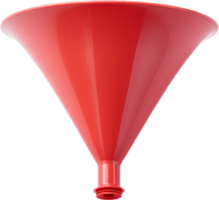 Plastic funnel png with AI generated.