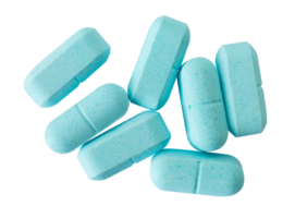 bunch blue pills isolated element png