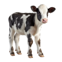 plein corps bébé vache . ai généré png