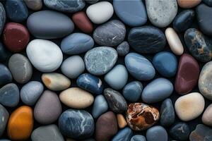 Smooth Stone Surface Texture Background. Generative AI photo