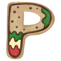 Natale biscotti lettera png