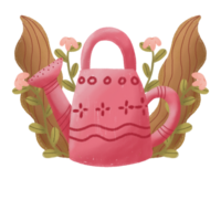 watering can and flower png