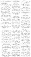 Vector graphic elements for design vector elements. Swirl elements decorative illustration