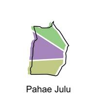 Map City of Pahae Julu illustration design, World Map International vector template, suitable for your company