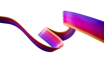 3d brilhante fita acenando colorida fita 3d ilustração png