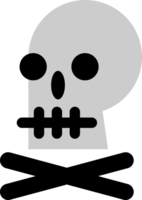 skull and cross bones pirate icon png