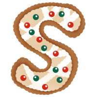 Pão de gengibre Natal alfabeto png
