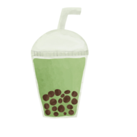 boba burbuja té icono en transparente antecedentes png