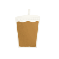 Boba Bubble Tea Icon on Transparent Background png