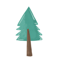 acquerello illustrazione di colorato alberi png