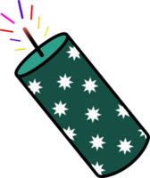 simple cartoon  fire cracker png