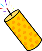 semplice cartone animato fuoco cracker png