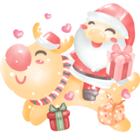 alegre Navidad y contento nuevo año elementos png