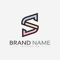 Business corporate S letter logo vector