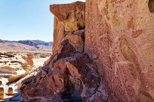 yerbas buenas buenas arqueológico sitio - Chile. cueva pinturas - atacama desierto. san pedro Delaware atacama. foto
