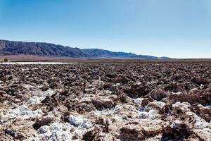 Landscape of the Hidden Baltinache Lagoons - Atacama Desert - Chile. photo