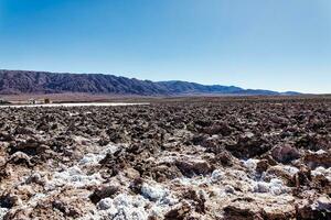 Landscape of the Hidden Baltinache Lagoons - Atacama Desert - Chile. photo