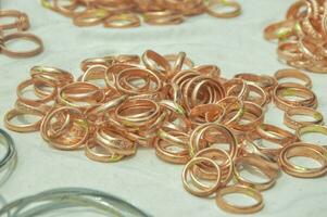 Handmade Copper Rings Styles, used instead of rose gold as copper looks nicer. photo
