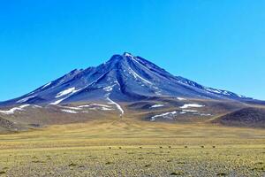 Landscapes on the way to the Altiplanic Lagoons in the Atacama Desert - San Pedro de Atacama - Chile photo