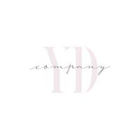 YD Beauty Initial Template Vector Design