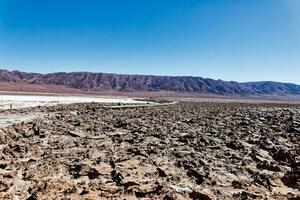 Landscape of the Hidden Baltinache Lagoons - Atacama Desert - Chile. photo