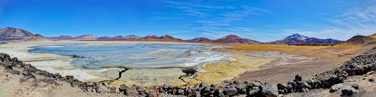 Salar de Aguas Calientes Viewpoint - Atacama Desert - San Pedro de Atacama. photo