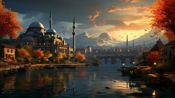 Turkish tourism background photo