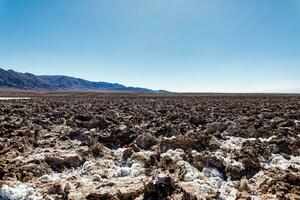 Landscape of the Hidden Baltinache Lagoons - Atacama Desert - Chile. photo