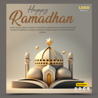 Ramadan and Eid Islamic Podium 3D Product Display Sale Banner Background, Ramadan sale social media post psd