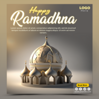 Ramadan kareem traditionnel islamique Festival religieux social médias bannière psd