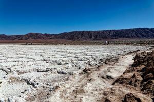 Landscape of the Hidden Baltinache Lagoons - Atacama Desert - Chile. photo